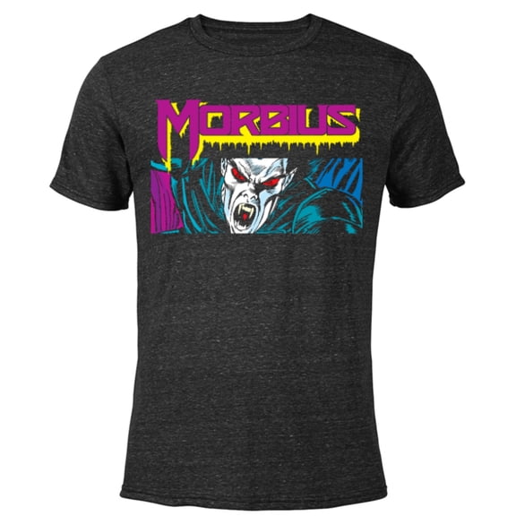 Marvel Morbius 90s Comic Book - Short Sleeve Blended T-Shirt for Adults - Customized-Black