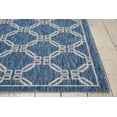 thumbnail image 4 of Nourison Garden Party Indoor/Outdoor Traditional Trellis Denim 9'6" x 13' Area Rug, (10' x 13'), 4 of 7