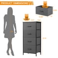 thumbnail image 3 of ACCVER Dresser for Bedroom 4 Storage Drawer, Fabric Closet Chests Organizer Tower with Wooden Top Metal Frame for Living Room Hallway Entryway, 3 of 6