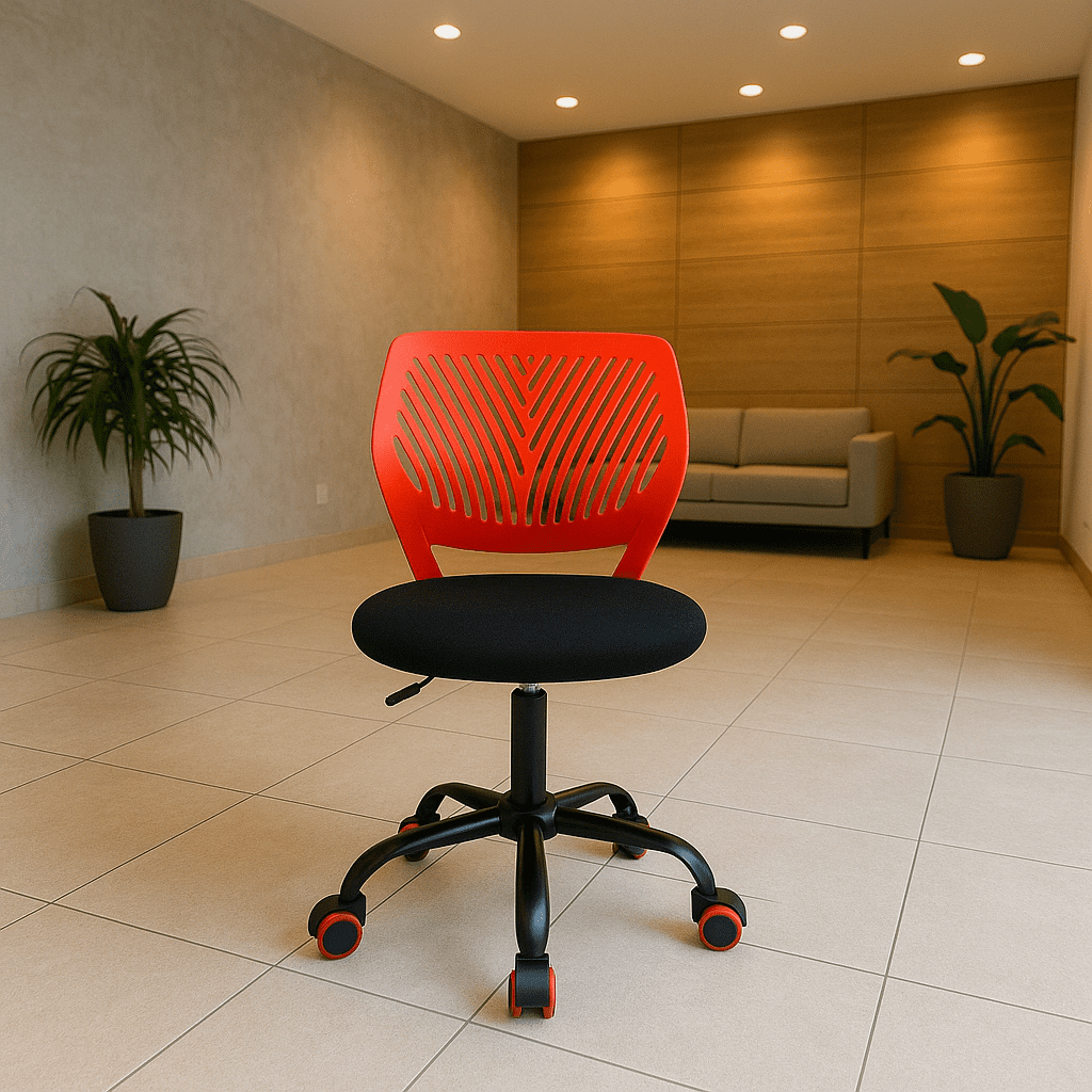 Homy Casa Modern Swivel Office Lobby Reception Chair for Professional Waiting Room, Sienna Black