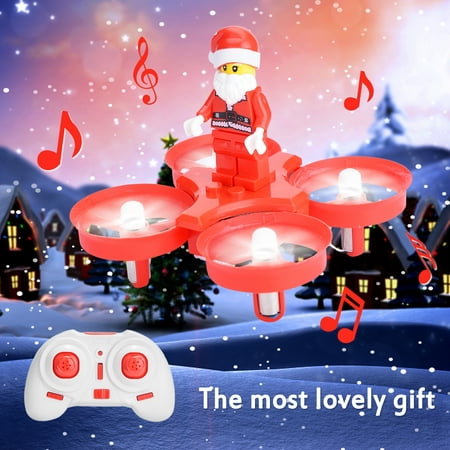 AGPtek Christmas Santa Claus RC Quadcopter Flying Drone Remote Control Aircraft Toys