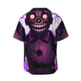 thumbnail image 6 of Lsque Five Nights At Freddy'S print Men's Cuban Collar Short Sleeve Shirt Summer Beachwear Casual Button Down Fashionable Vacation Leisure Shirt-Medium, 6 of 7