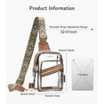 thumbnail image 7 of Tinyat Clear Sling Bag for Women Waterproof Transparent Crossbody Bag for men with Adjustable Strap for Stadiuml, 7 of 7
