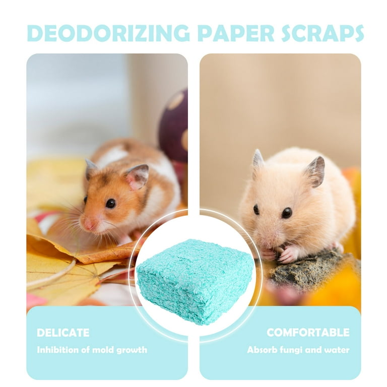 Papier de Hamster en coton, déodorant, absorbants, copeaux de papier au  lieu de la poussière de scie, accessoires en acrylique, fournitures