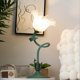 thumbnail image 3 of Retro Flower Lily Table Lamp Creatives Table Lamp,US Plug green, 3 of 5