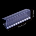 thumbnail image 5 of Uxcell Label Holder on Shelf Plastic for Wire Shelving Clear 80mm, 5 of 6