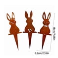 thumbnail image 3 of Easter Decorations Bunny Garden Stake Rabbits Ground Metal Iron for Outdoor Yard Patio Holiday Decor and Spring Display, 3 of 6