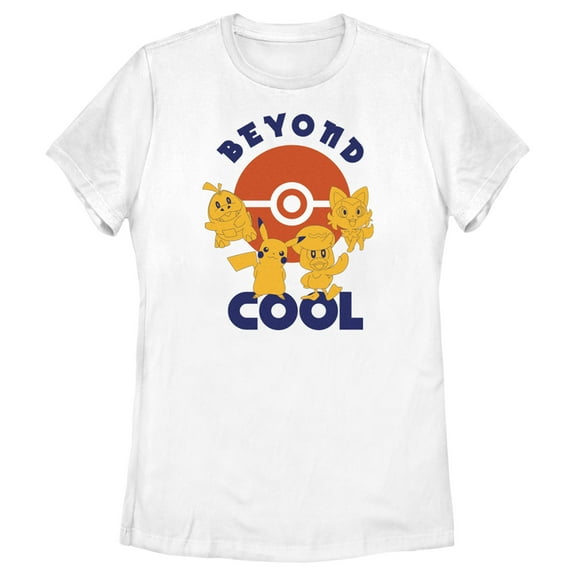 Women's Pokemon Beyond Cool  Graphic Tee White Large