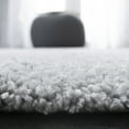 thumbnail image 5 of SAFAVIEH August Carlene Solid Plush Shag Area Rug, Silver, 3' x 5', 5 of 10