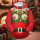 thumbnail image 3 of Sudaderas con capucha divertidas de Navidad para hombres y mujeres, sudaderas de estilo Hip Hop para parejas, Tops casuales de gran tamaño con cuello redondo, moda Harajuku, otoño, 3 of 5