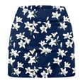 thumbnail image 5 of Wxolcjlv Women's Lily Floral Print A Line Mini Skort High Waist Stretch Fit Sport Built‑In Shorts Athletic Bottoms, 5 of 7