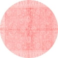 thumbnail image 1 of Ahgly Company Indoor Round Oriental Red Traditional Area Rugs, 3' Round, 1 of 4