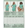 thumbnail image 3 of Musefolio Women's Pajama Sets Summer Short Sleeve Round Neck Comfort Fit Printed Pattern Casual Sleepwear 1X-5X, 3 of 9