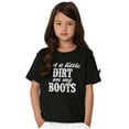 thumbnail image 3 of Got Little Dirt Boots Cute Southern Girls Kids T Shirt Tees Teen Brisco Brands S, 3 of 6