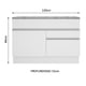 thumbnail image 3 of Gabinete Bajo Bufetera Madesa Glamy 120cm Con Encimera Blanco 01, 3 of 5