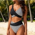 thumbnail image 6 of Enjoytime Bikini Sets for Women Printed V-Neck Tummy Control 2 Piece Swimsuit 2026 Summer Modest Bathing Suit, 6 of 8