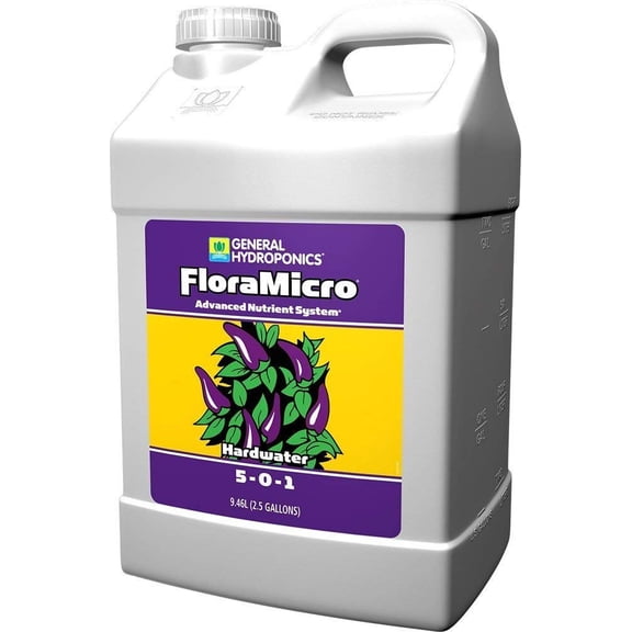 General Hydroponics Floramicro Hardwater 2.5 Gallon