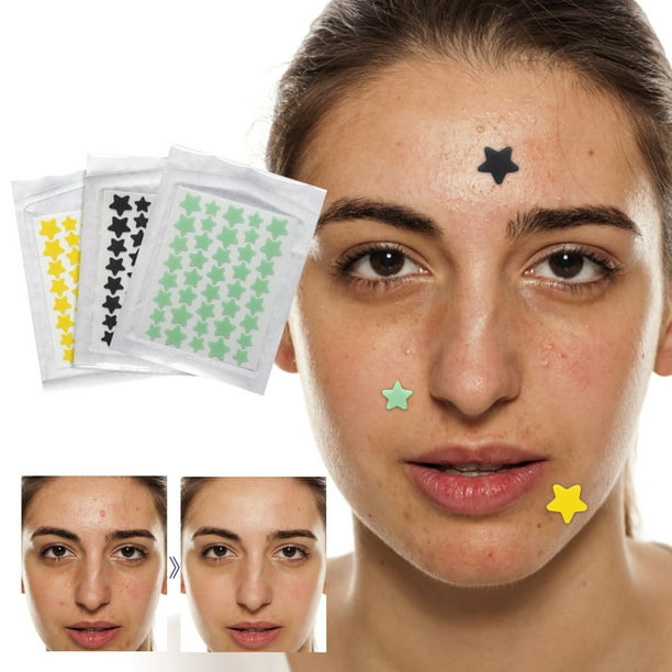 Parche para el acné Parche para el acné Aceite salicílico Visible Impermeable Día y noche Parche para el acné dos en uno Forma de estrella