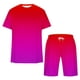 thumbnail image 3 of Mens Pantalones Casuales Cuello Redondo Impresión de Manga Corta Blusa Y Pantalones Cortos Traje, Pantalones de Traje para Hombres, 3 of 5