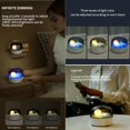 thumbnail image 2 of Luz LED de ambiente musical de luna nueva, ajustable en tres colores, luz decorativa con sonido estéreo, regalo para amigos y familiares, 2 of 5