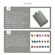 thumbnail image 5 of Seitruly 10 piezas de portatarjetas de identificación, suministros de oficina de negocios, funda protectora informal de colores, funda para tarjetas de Carpetas de archivos Vertical/Gris, 5 of 6