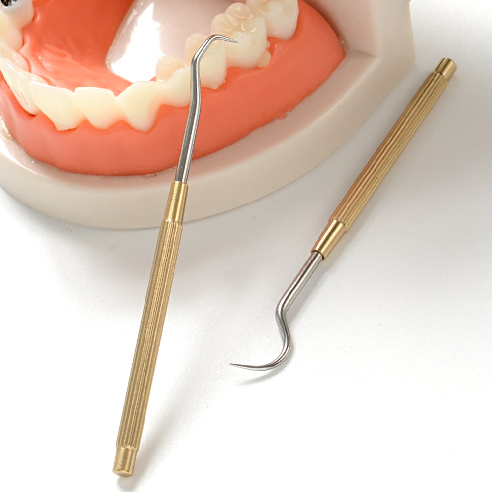 Outdoor Portable Metal Toothpick Set Waterproof Oral Teeth Cleaning Tools NE 