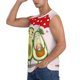 thumbnail image 3 of Fotbe Avocado Lovers Wearing Umbrella Men's Camiseta sin Mangas Estampada para Hombres, Playera Casual para Gimnasio, Entrenamiento, Playa-Large, 3 of 7