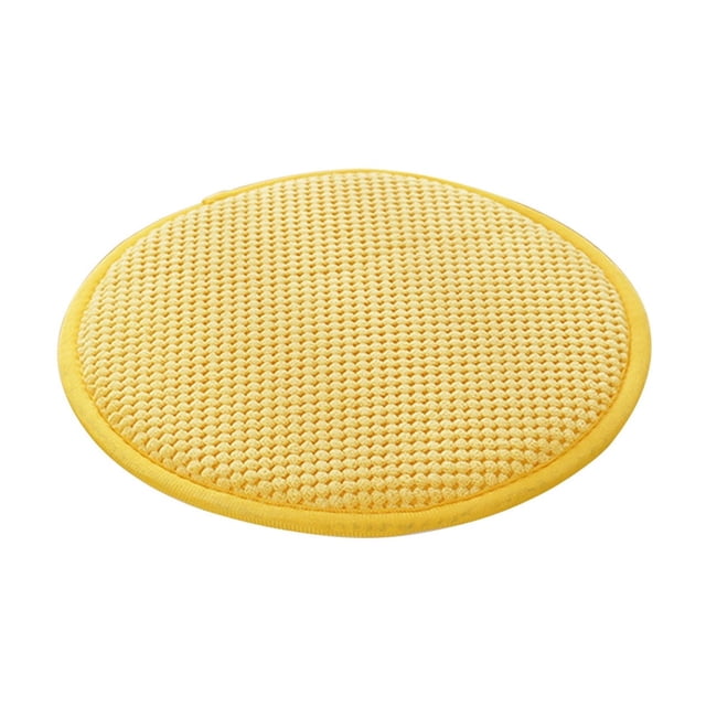 Round Chair Cushion 14 Inch Non Slip Strap Handle Home Office Balcony Stool Seat Pad