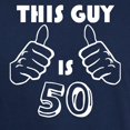 thumbnail image 3 of CafePress - This Guy Is 50 T Shirt - Men's Classic Graphic Cotton T-Shirt, 3 of 4