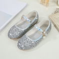 thumbnail image 6 of Girls Dress Shoes MaryJane Flower Wedding PartyBridesmaids Shoes Glitter PrincessBallet Flats for Kid Toddler, 6 of 9