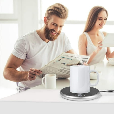 Coffee Mug Warmer Cup For Desk Electric Beverage Tea With Timing Temperature Control Plate Cocoa Water Milk Candle Wax Heating Coffee Mug Warmer Cup For Desk, Candle Coffee Warmer