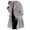 Grey, variant on Women's Double-Faced Wool Hooded Coat, Long Sleeve Tweed Overcoat , Double-Face Wool Hooded Coat, Toggle Jacket, Winter Warmth Blue S