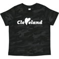 thumbnail image 3 of Inktastic Cleveland Heart Solid White Boys or Girls Toddler T-Shirt, 3 of 5