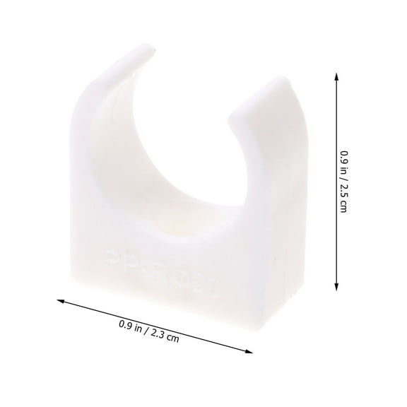 Worgeous Pipe Support White 50pcs Plastic Pipe Holder