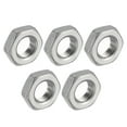 thumbnail image 1 of 5 Pcs Cast Pipe Fitting Hex Locknut, 304 Stainless Steel Hex Lock Nut 1/4" Female Thread (DN8), 1 of 5