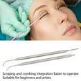 thumbnail image 3 of 2pcs Eyelash Lift Separator Tools, Double Headed Stainless Steel Lash Separation Rod with Comb, for Eyelash Extensions Eyebrows Perming Daily Makeup, 3 of 7