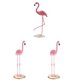 thumbnail image 1 of 3x Flamingo Figur Miniaturskulptur Glassockel Stand Tisch, 1 of 9