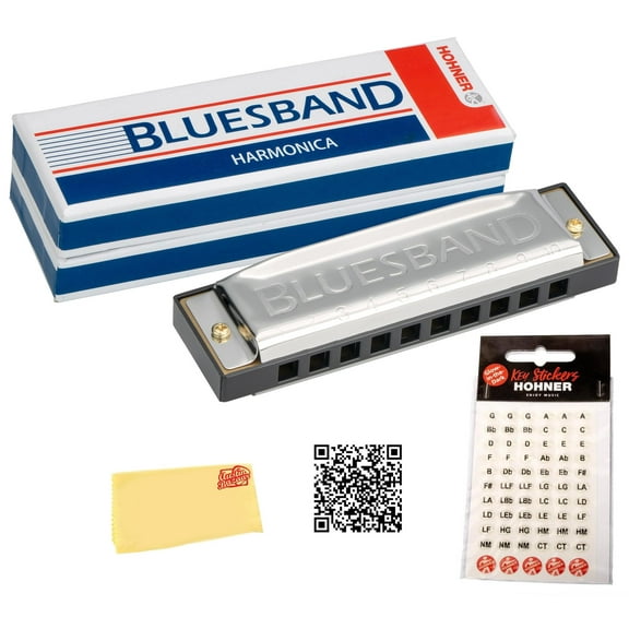 Hohner Blues Band Harmonica - Key of C w/ Key Stickers