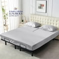 thumbnail image 4 of Js sanders 600 Tc Top Split Head Cal King Sheet Set for Adjustable beds - Sleep Number Flex Sheets - 30" Split Top 100% Sheets - Cotton Sheet Set - Silver - 15 inch Deep pocket, 4 of 8