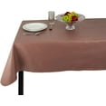 thumbnail image 3 of Yourtablecloth Heavy Duty Vinyl Rectangle or Square Tablecloth  6 Gauge Heavy Duty Tablecloth  Flannel Backed  Wipeable Tablecloth with Vivid Colors & Many Sizes 52 x 70 Mauve, 3 of 6