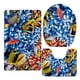 thumbnail image 1 of Juego de 3 fundas de inodoro con diseño de animales, alfombrillas de franela para baño, 10 unidades Estilo 10, 1 of 3