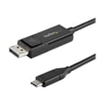 thumbnail image 1 of StarTech.com 6ft (2m) USB C to DisplayPort 1.2 Cable 4K 60Hz, Bidirectional DP to USB-C or USB-C to DP Reversible Video Adapter Cable, HBR2/HDR, USB Type C / Thunderbolt 3 Monitor Cable - 4K USB-C to DP Cable (CDP2DP2MBD) - DisplayPort cable - 24 pin USB-C (M) to DisplayPort (M) - USB 3.1 / Thunderbolt 3 / DisplayPort 1.2 - 6.6 ft - 4K support, active - black, 1 of 7