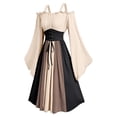 thumbnail image 5 of Hurxie Wedding Womens's Medieval Renaissance Costume Cosplay Over Dress, 5 of 6