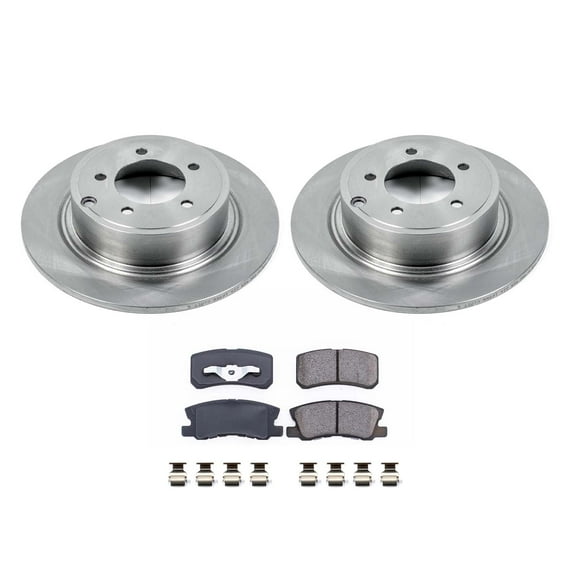 Ultimate Brakes Rear Semi-Metallic Brake Pad and Rotor Kit with Hardware WM80808