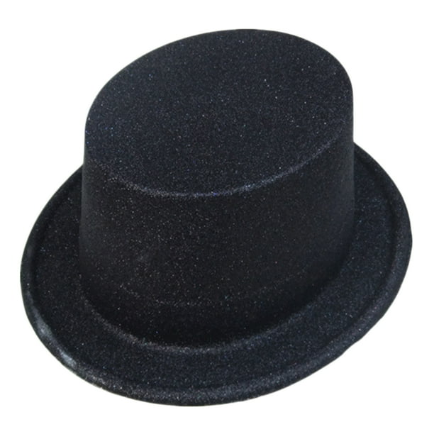 Fancy Top Hats for Adults, Glitter Tuxedo Party Hats Magician Bucket
