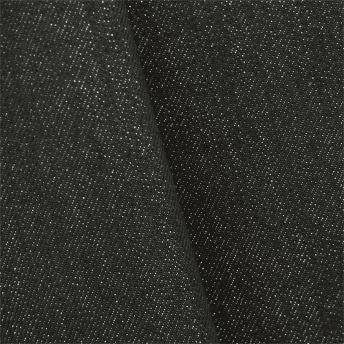 Black Glitter Denim, Fabric By the Yard