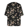 thumbnail image 5 of Aloohaidyvio Cardigan Sweaters for Women,Women's Floral Chiffon Kimono Cardigans Loose Beach Cover Up Half Sleeve Tops, 5 of 5