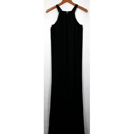 MOD X Dress Sz XS Maxi Dress w/ Detail Straps Tassle Above Knee Black A433829