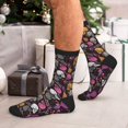 thumbnail image 7 of Vsdgher Halloween Skeleton Unisex Crew Socks Lightweight Breathable Ventilation Ankle Socks, Mid-calf socks for Daily, 7 of 7