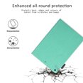 thumbnail image 7 of iPad 8th Gen Case 10.2", iPad 7th Generation Case Cover, Allytech Premium PU Leather Blossom Design Smart Cover Auto Sleep Wake Slim Lightweight Shockproof Folio Stand Case for Apple iPad 10.2",Green, 7 of 7